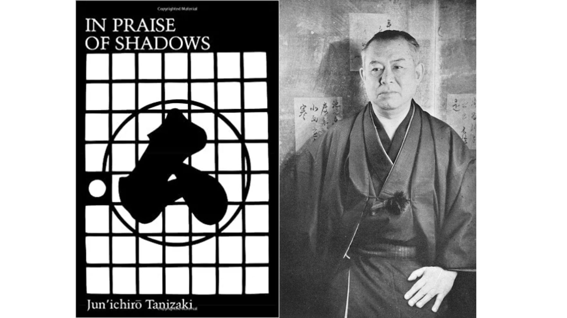 In Praise of the Shadows, (1933) (left) | Jun'ichiro Tanizaki (right)